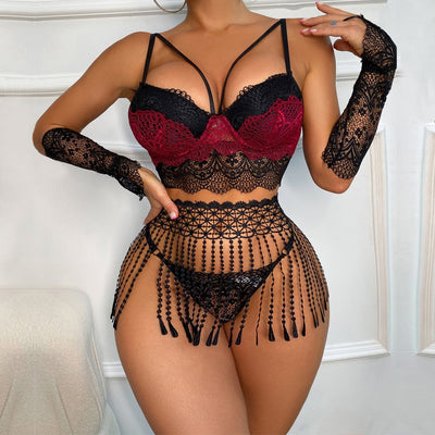 Varnosa 1264 Eldivenli Özel Tasarım Bralet Set