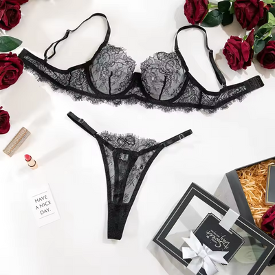 Varnosa 5166 Dantel Detaylı Luxury Bralet set