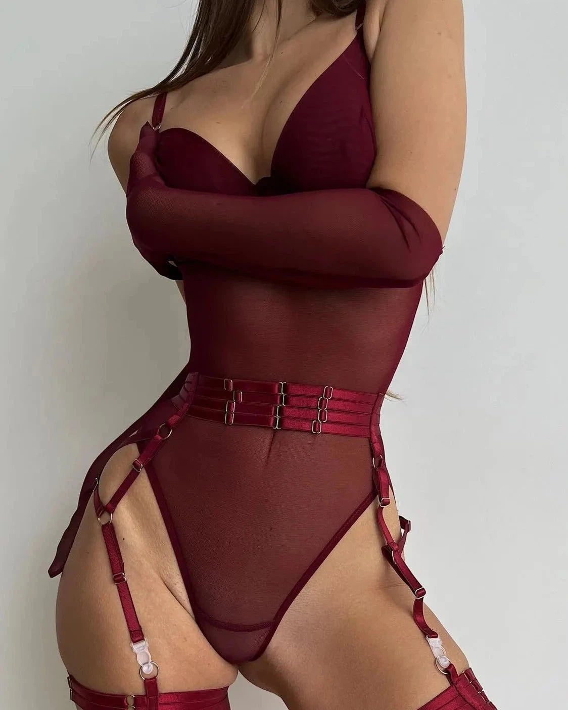 Varnosa  3072 Marisa See Through Bodysuit