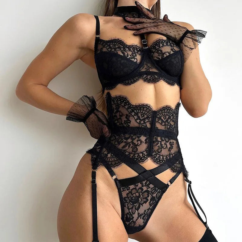 Varnosa  3015 Allure Strappy Lace Bodysuit